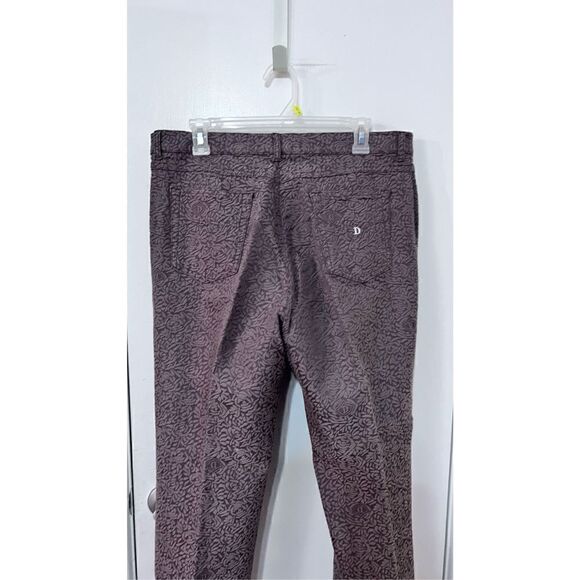 Dismero Vermoda Womens Printed Slim Fit Straight Leg Trouser Pants Gray Size 36 - Picture 10 of 15